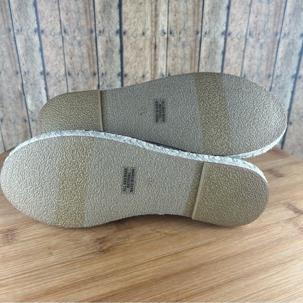 Women's Black Espadrille Flats (KEIZA-S) - Picture 6 of 6